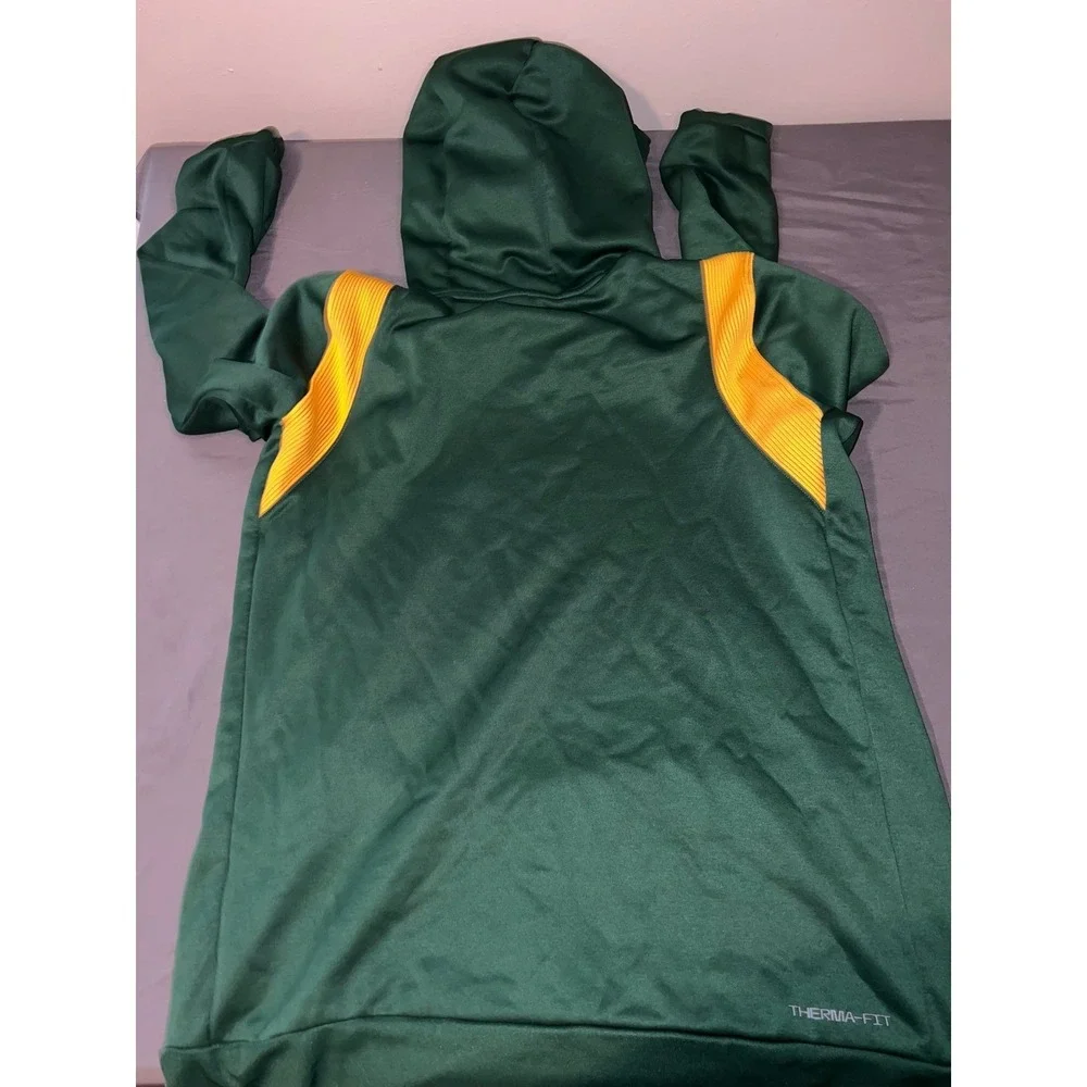 Nike MSSU Lions Hoodie Mens XL Green Therma-FIT Missouri Southern Pullover